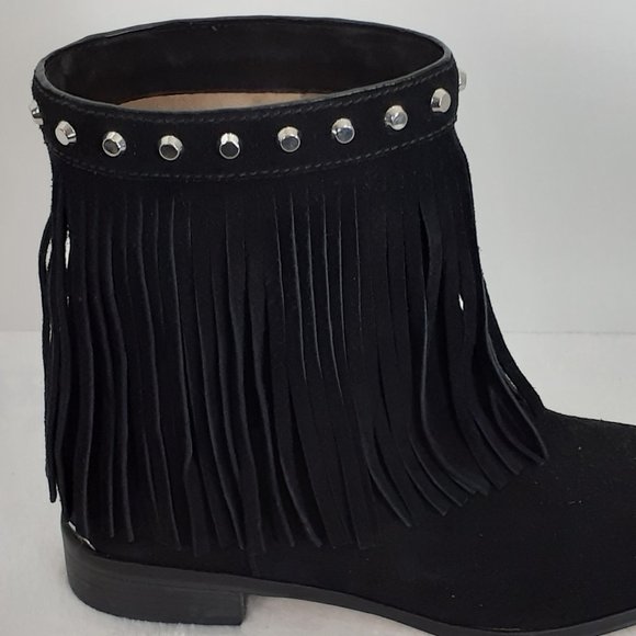 Michael Kors Billy Suede Studded Fringed Bootie - NWOB - Picture 6 of 13